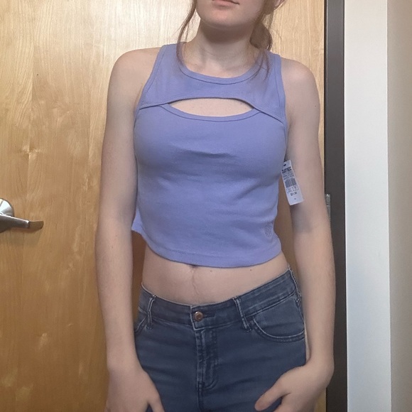 Zumiez Cut Out Periwinkle Tank Top - Picture 7 of 9